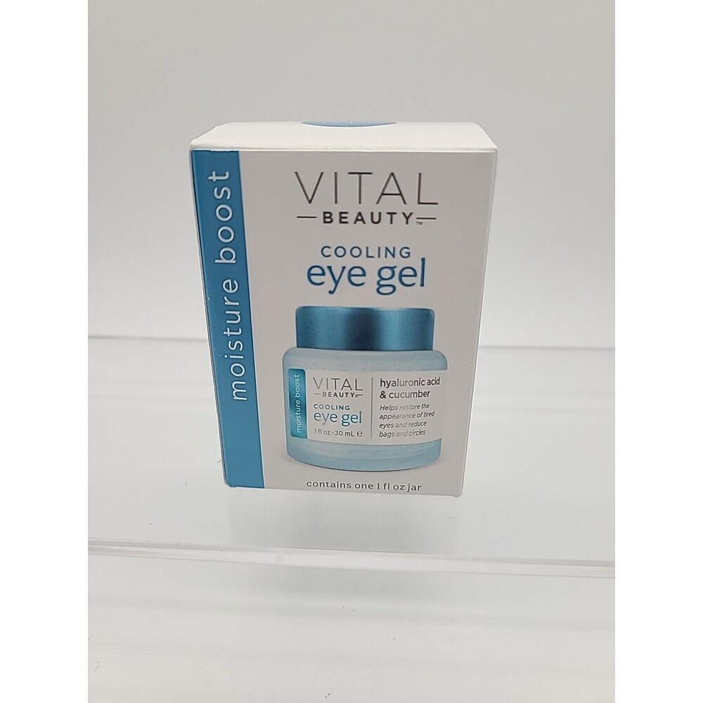 Vital Beauty Cooling Eye Gel Hyaluronic Acid & Cucumber for Dark Circles & Bags